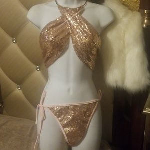 Rose gold bikini